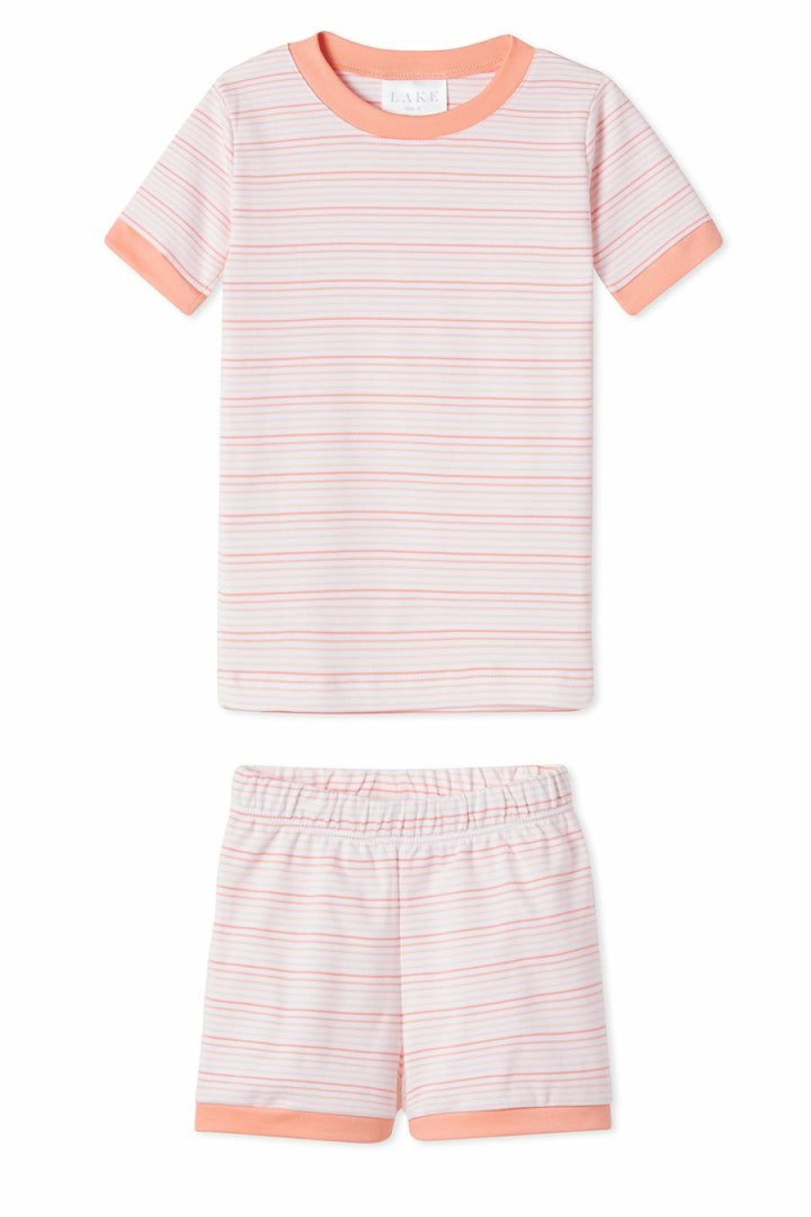 Kids Lake | Lake Kids Shorts Set In Bellini Ombre