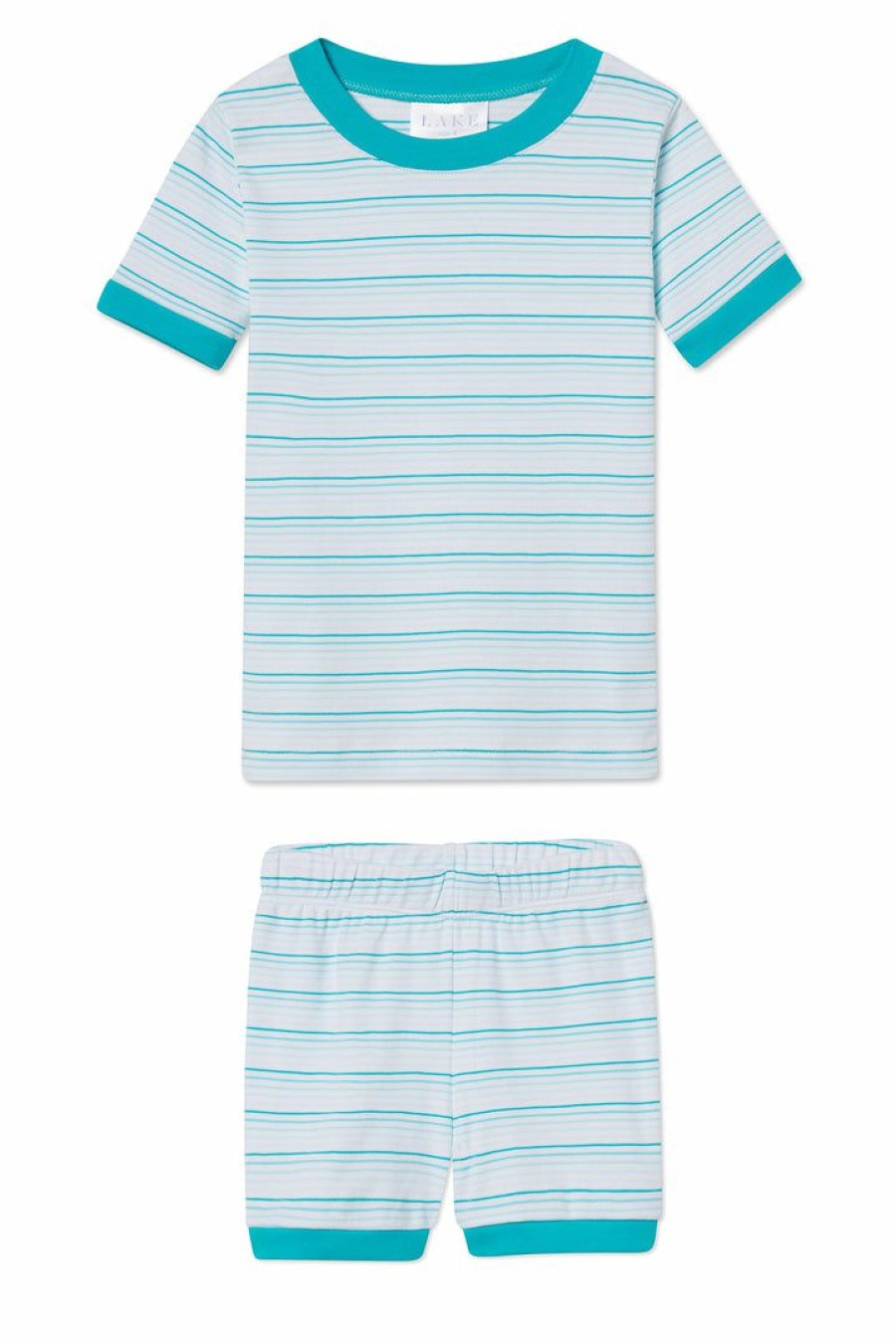 Gifts Lake | Lake Kids Shorts Set In Turquoise Ombre