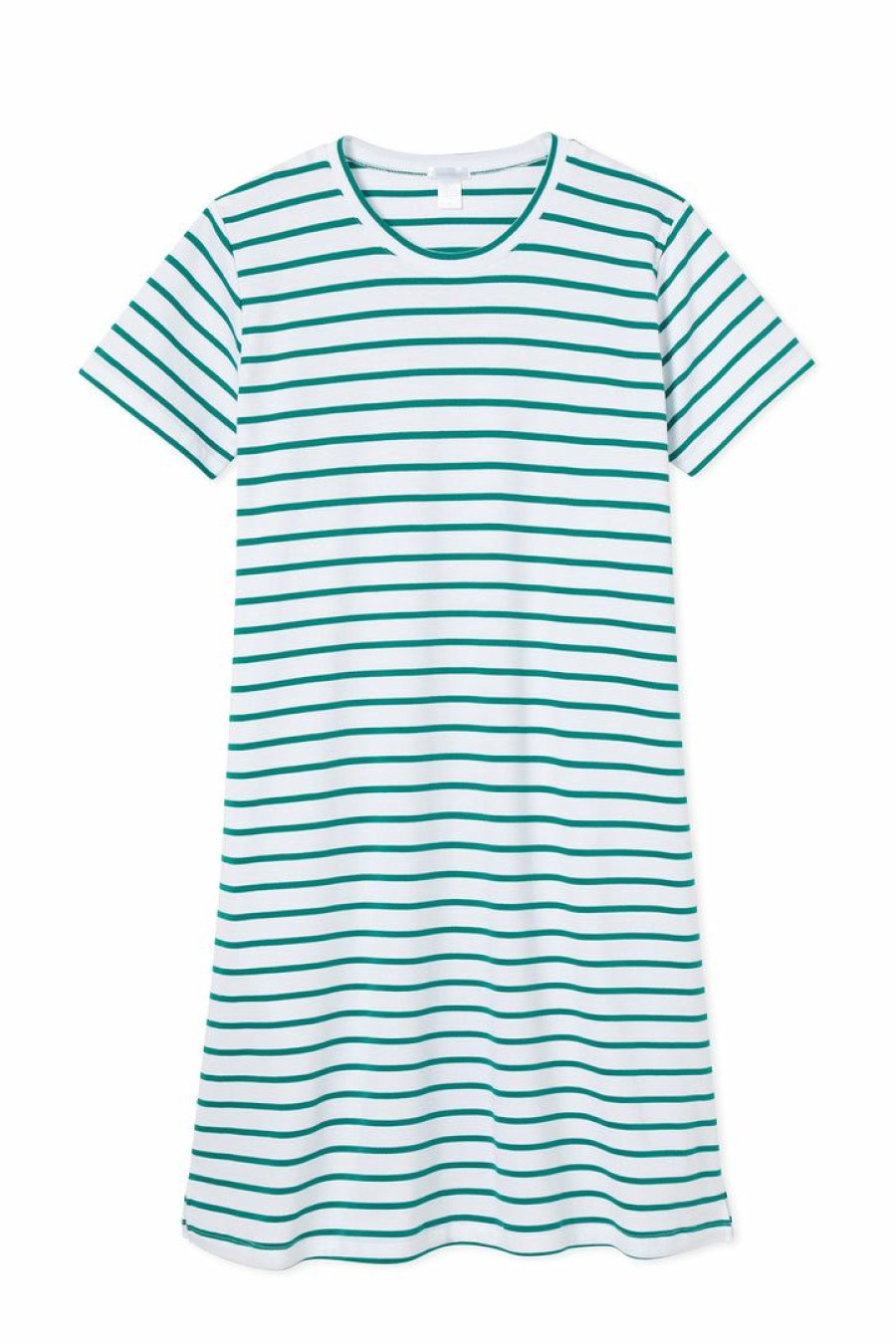 Women Lake | Lake Women Pima Weekend Nightgown In Emerald