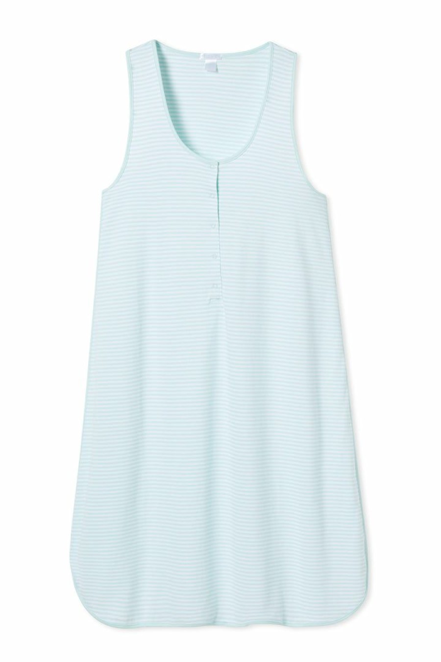 Women Lake | Lake Sleep Pima Maternity Tank Gown In Pool