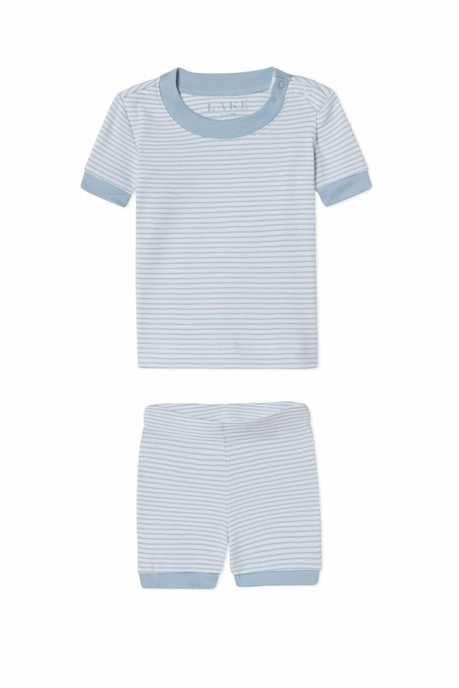 Kids Lake | Lake Kids Baby Shorts Set In French Blue