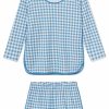 Women Lake | Lake Pima Long-Short Set In Bluebird Gingham Women