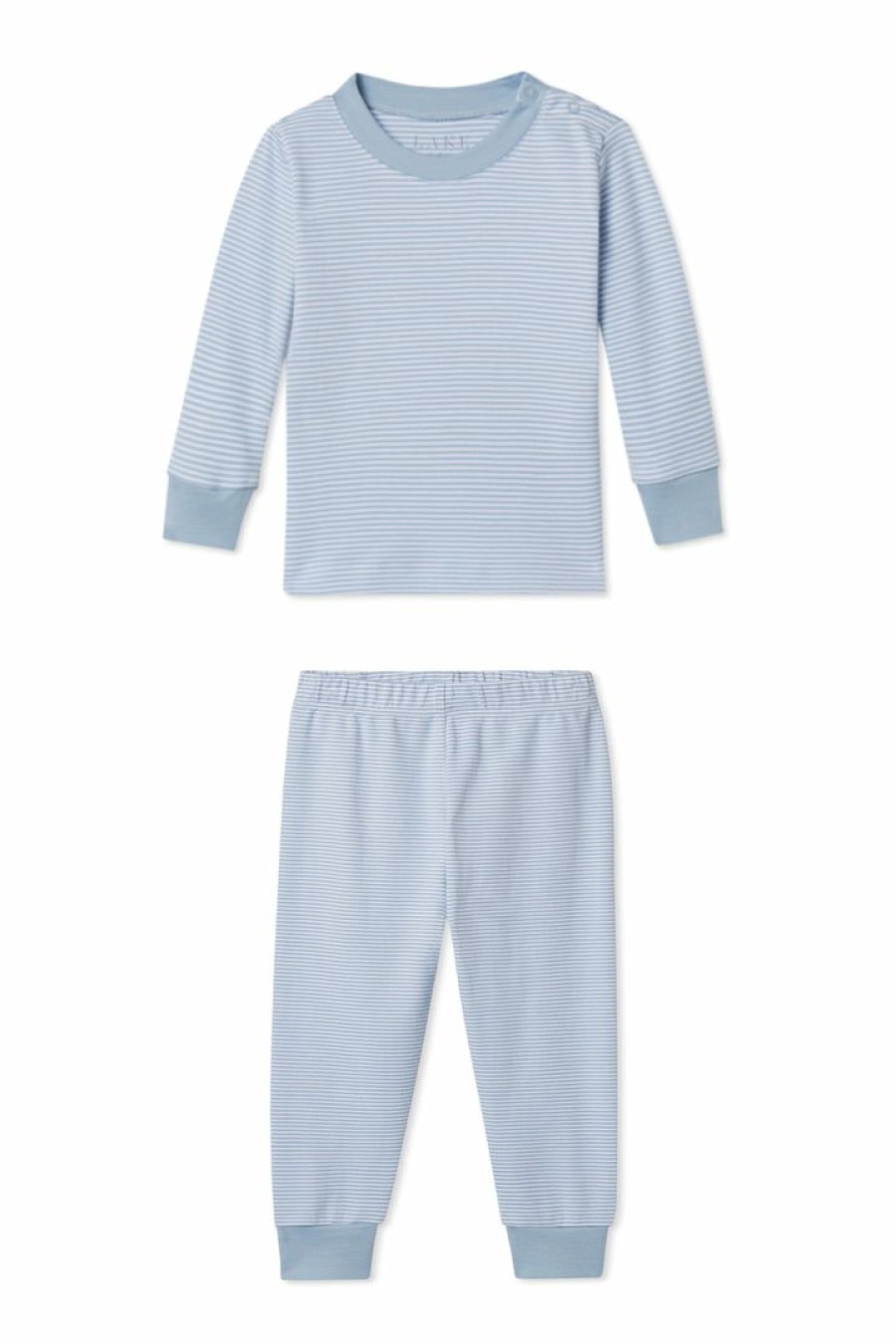 Gifts Lake | Lake Best Sellers Organic Pima Baby Long-Long Set In Larkspur