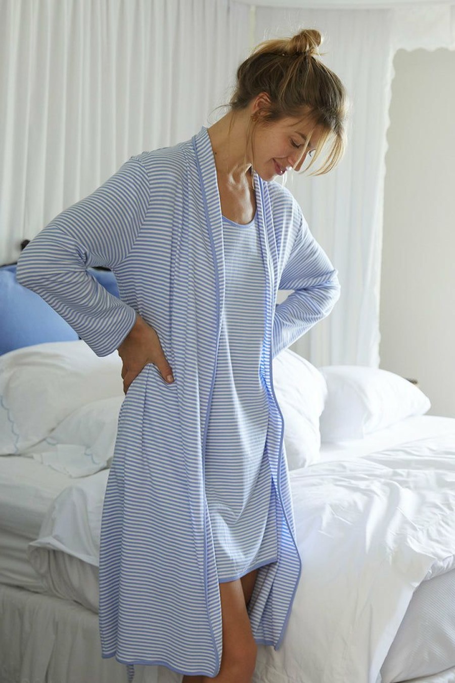 Women Lake | Lake Pima Nightgown In Hydrangea