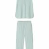 Women Lake | Lake Pima Maternity Short-Long Set In Parisian Green