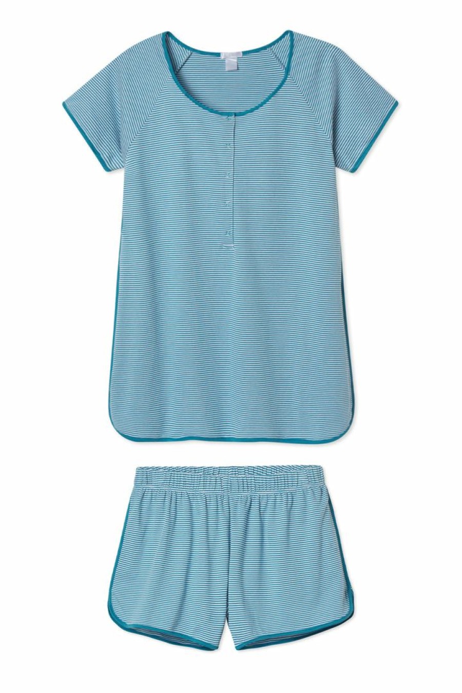 Women Lake | Lake Pima Maternity Shorts Set In Celestial Sleep