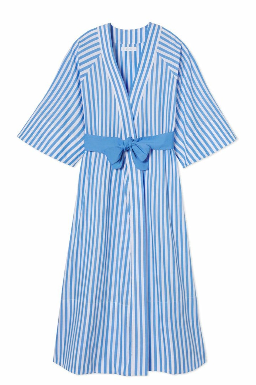 Women Lake | Lake Women Kimono Robe In Regatta Blue