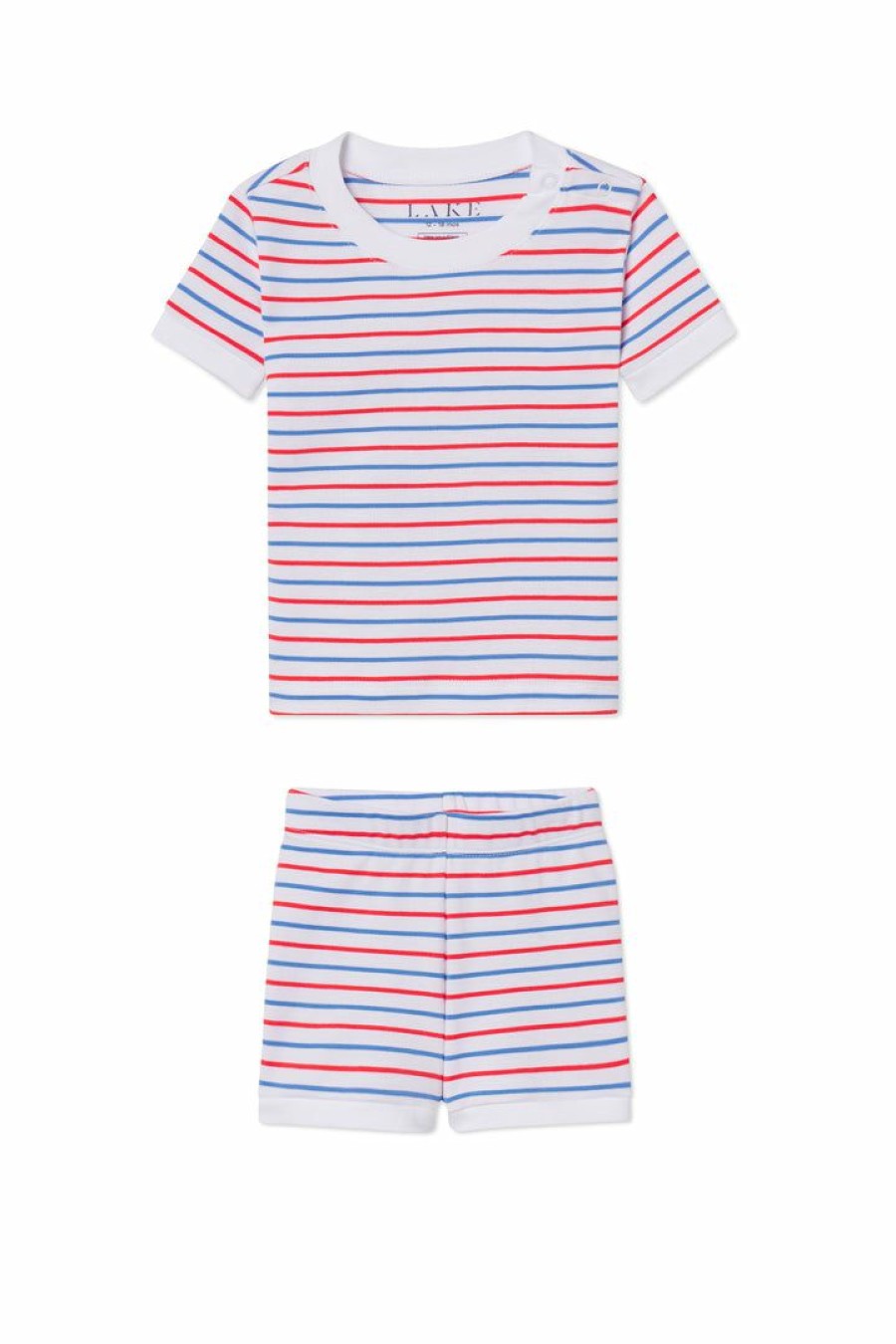 Women Lake | Lake Baby Shorts Set In Americana Stripe New Arrivals