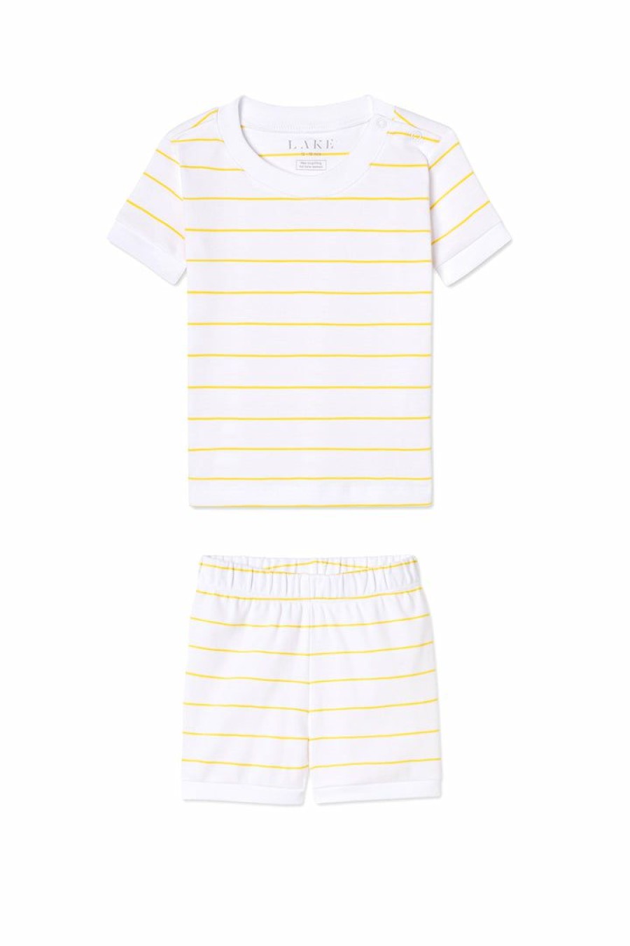 Gifts Lake | Lake Baby Shorts Set In Lemon Kids