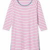 Women Lake | Lake Pima Long Sleeve Nightgown In Ruby