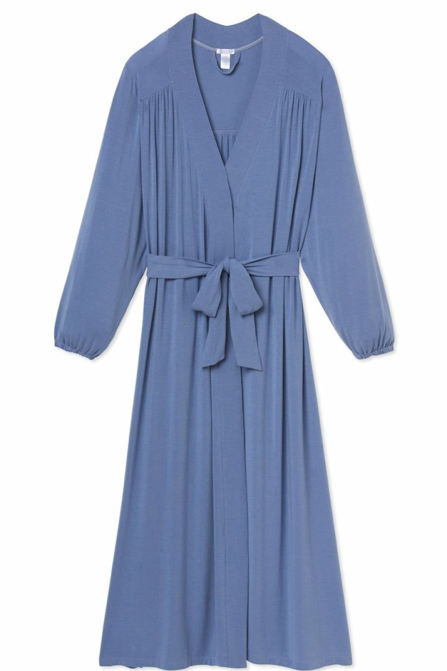 Women Lake | Lake Dreamknit Midi Robe In Aura Women