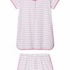 Women Lake | Lake Pima Maternity Shorts Set In Rose Sleep