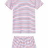 Women Lake | Lake Pima Weekend Shorts Set In Americana Stripe