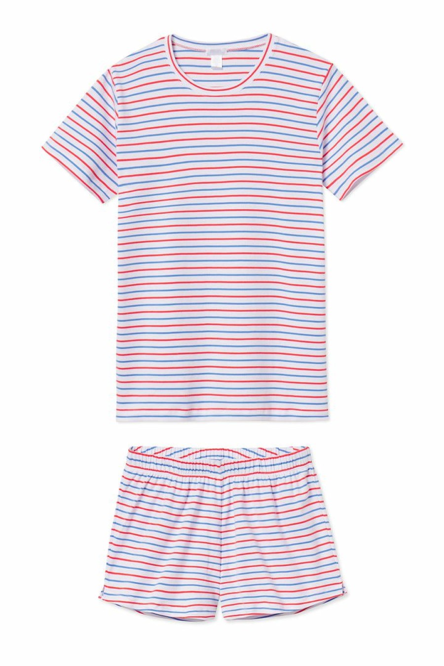 Women Lake | Lake Pima Weekend Shorts Set In Americana Stripe