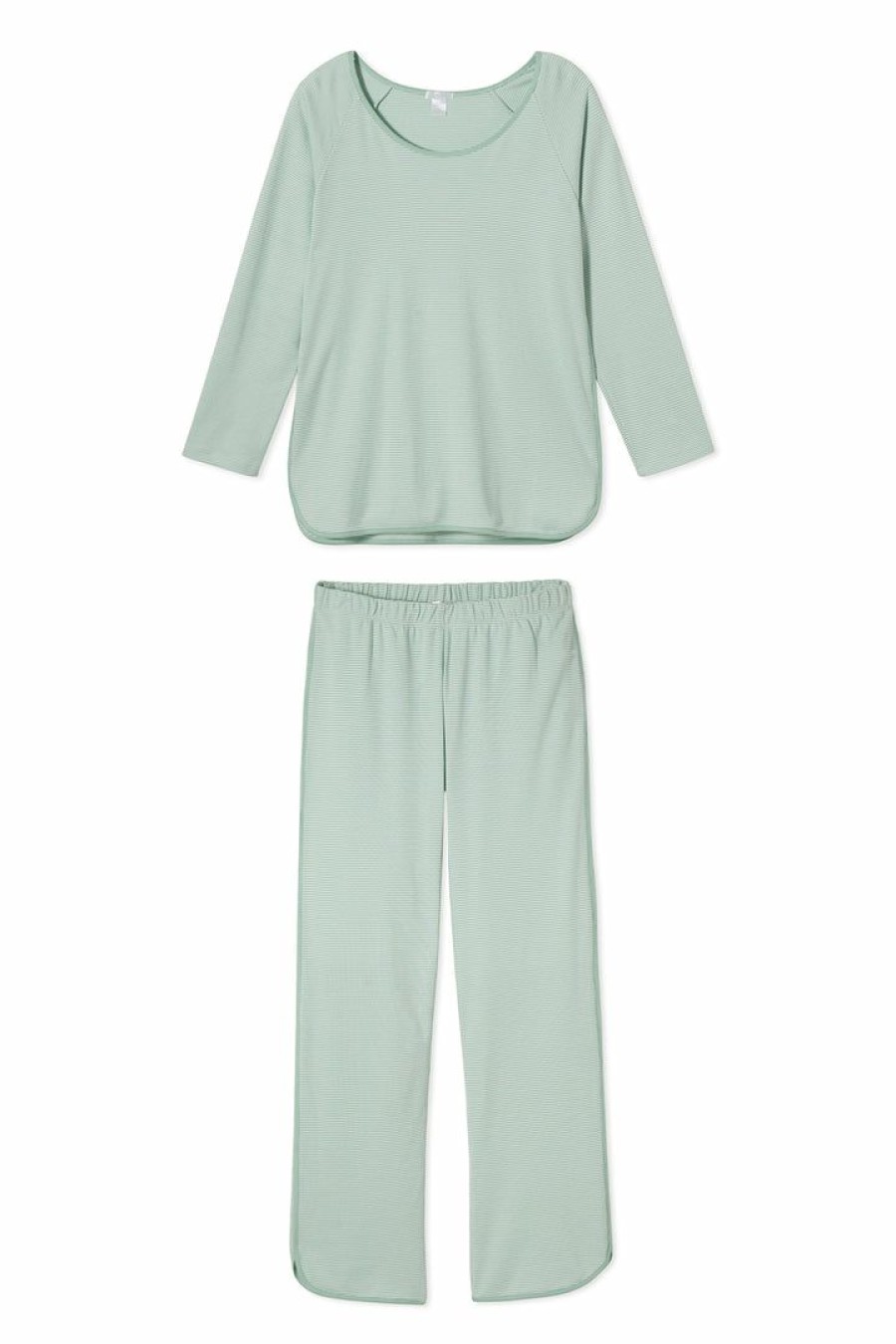 Women Lake | Lake Women Pima Long-Long Set In Parisian Green