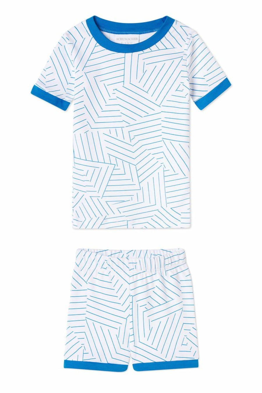 Kids Lake | Schumacher X Lake Kids Shorts Set In Cobalt