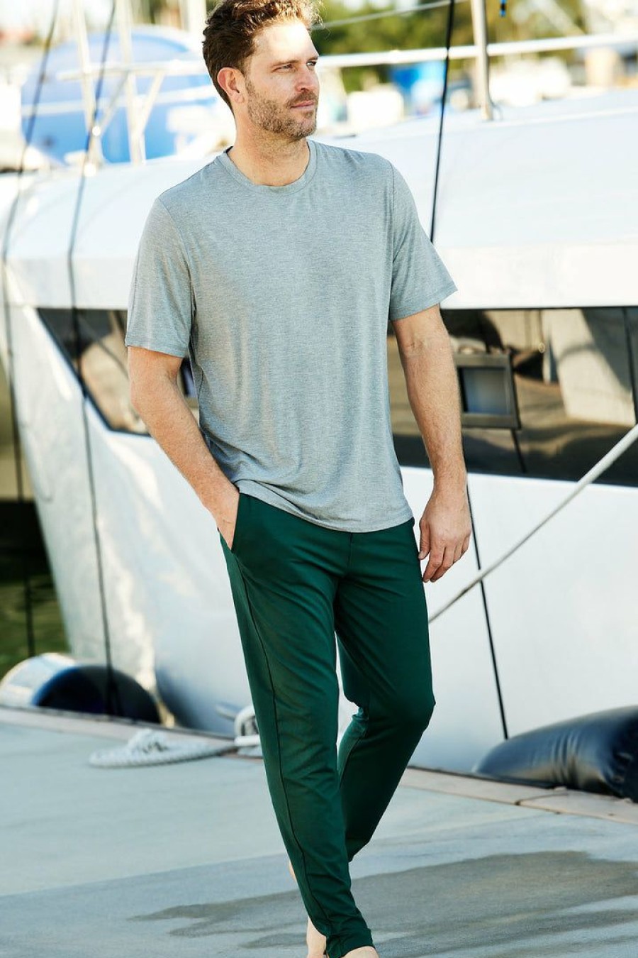 Gifts Lake | Lake Men'S Bamboo Lounge Pants In Forest