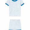 Kids Lake | Schumacher X Lake Baby Shorts Set In Cobalt